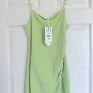 Two Zara ribbed Slip dresses